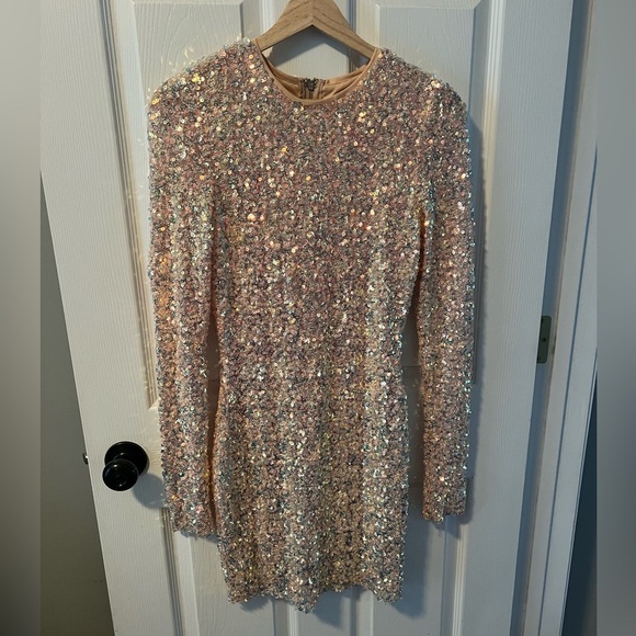 Sequin Long Sleeve Party/Cocktail Dress Size Medium - Picture 1 of 5